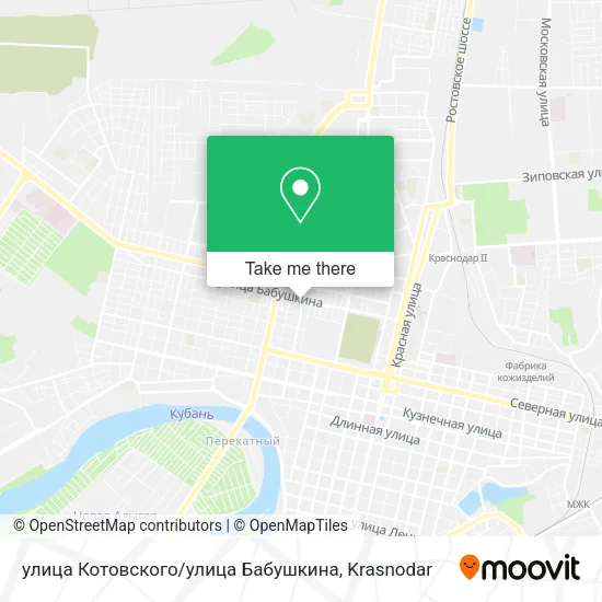 улица Котовского / улица Бабушкина map