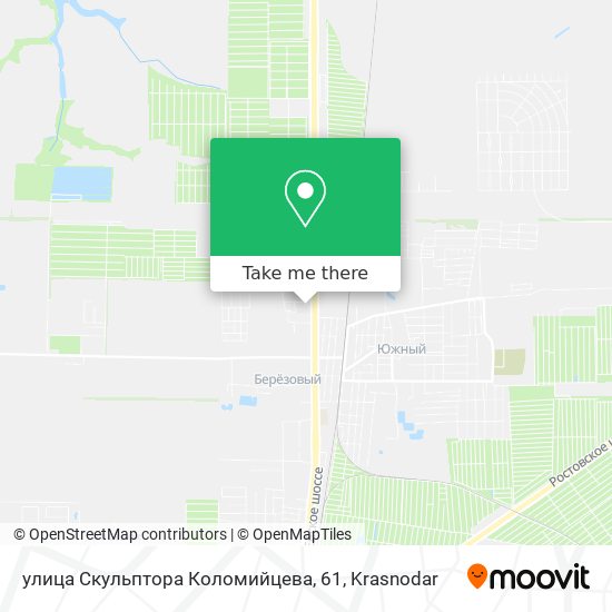 улица Скульптора Коломийцева, 61 map