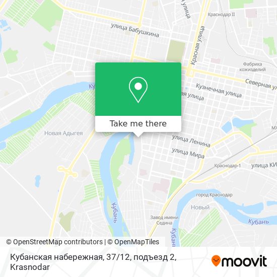 Кубанская набережная, 37 / 12, подъезд 2 map