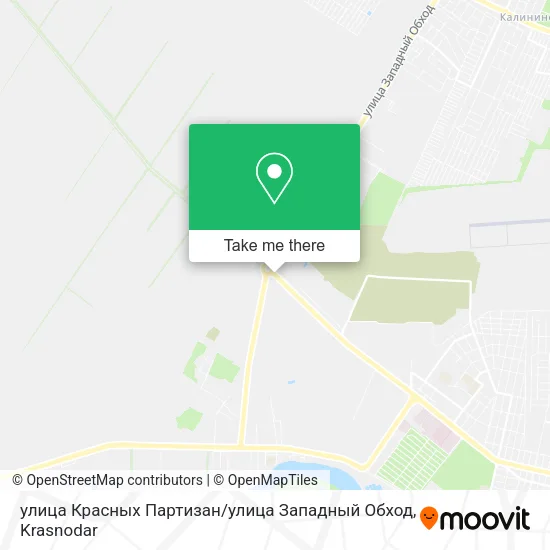 улица Красных Партизан / улица Западный Обход map