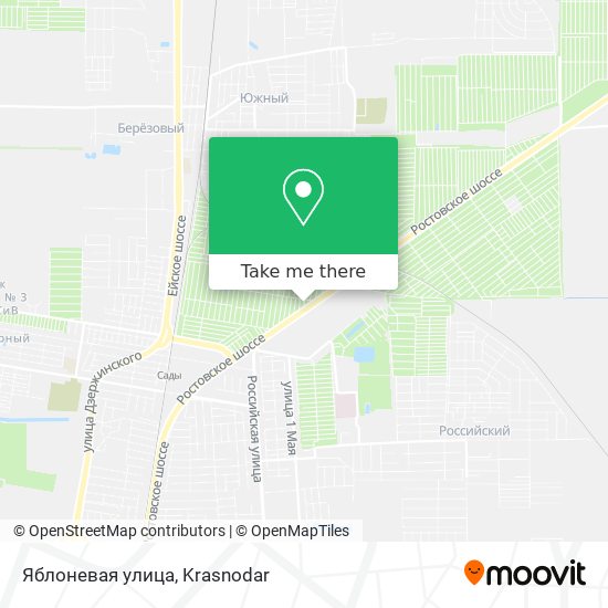 Яблоневая улица map