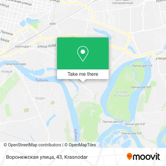 Воронежская улица, 43 map
