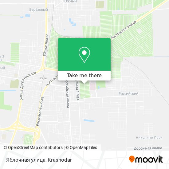 Яблочная улица map