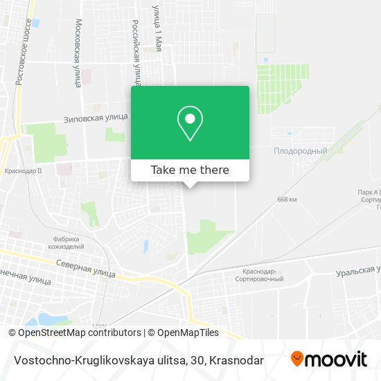 Vostochno-Kruglikovskaya ulitsa, 30 map