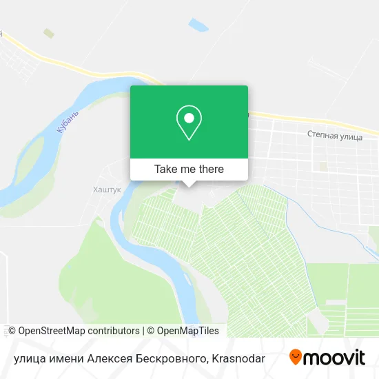 улица имени Алексея Бескровного map