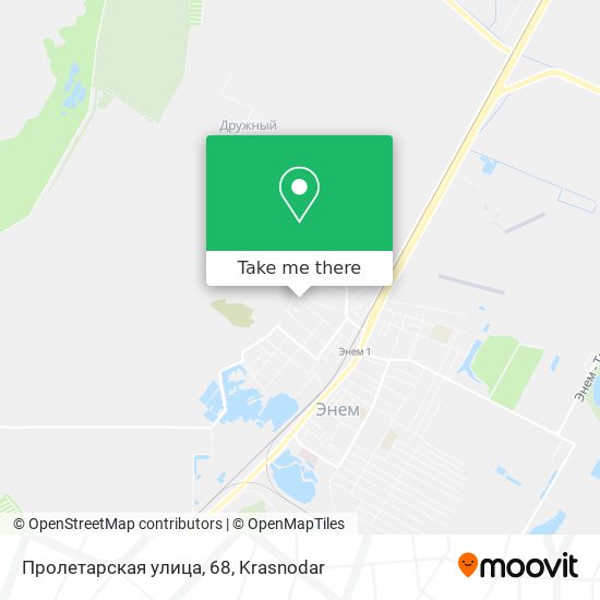 Пролетарская улица, 68 map