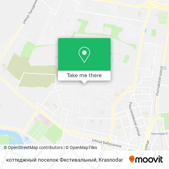 коттеджный поселок Фестивальный map