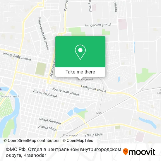 ФМС РФ. Отдел в центральном внутригородском округе map