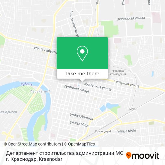 Департамент строительства администрации МО г. Краснодар map