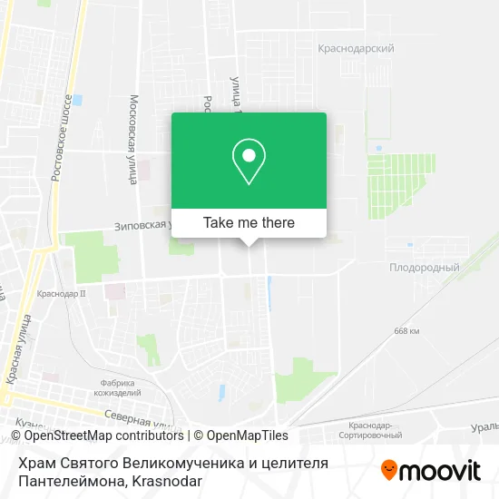 Храм Святого Великомученика и целителя Пантелеймона map