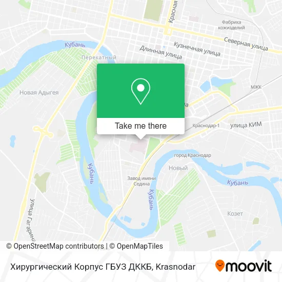Хирургический Корпус ГБУЗ ДККБ map