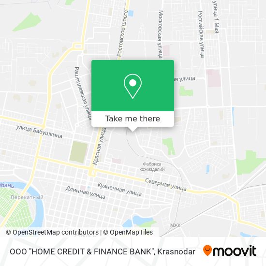 ООО "HOME CREDIT & FINANCE BANK" map