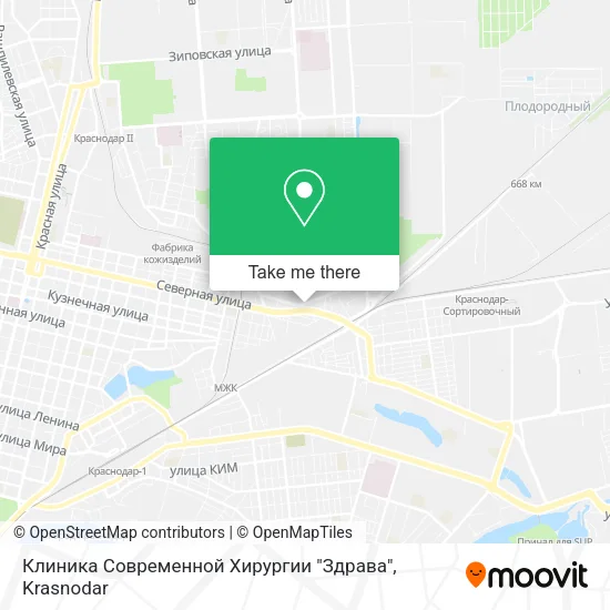 Клиника Современной Хирургии "Здрава" map