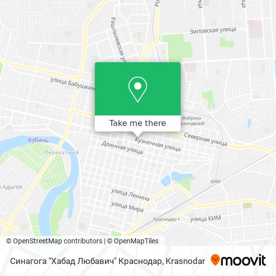 Синагога "Хабад Любавич" Краснодар map