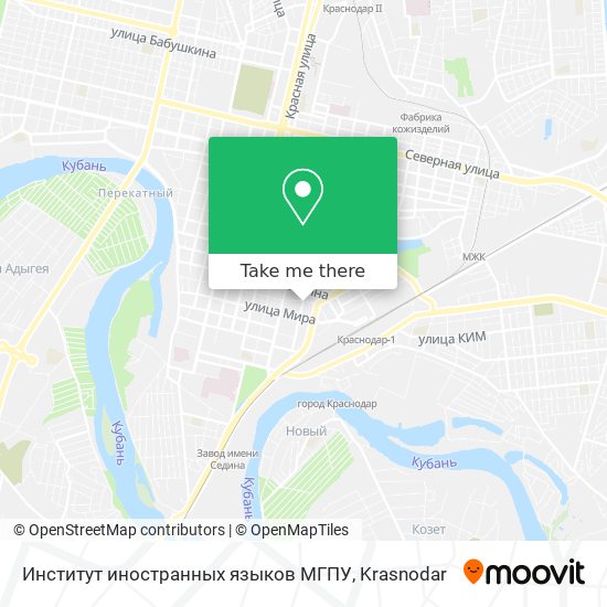 Институт иностранных языков МГПУ map