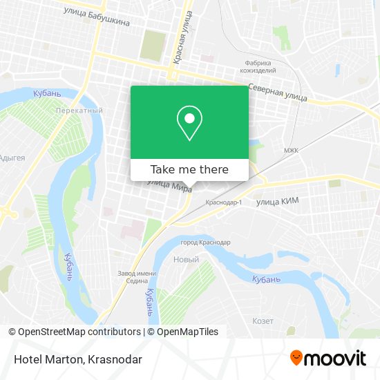 Hotel Marton map