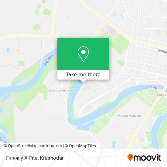 Пляж у X-Fita map