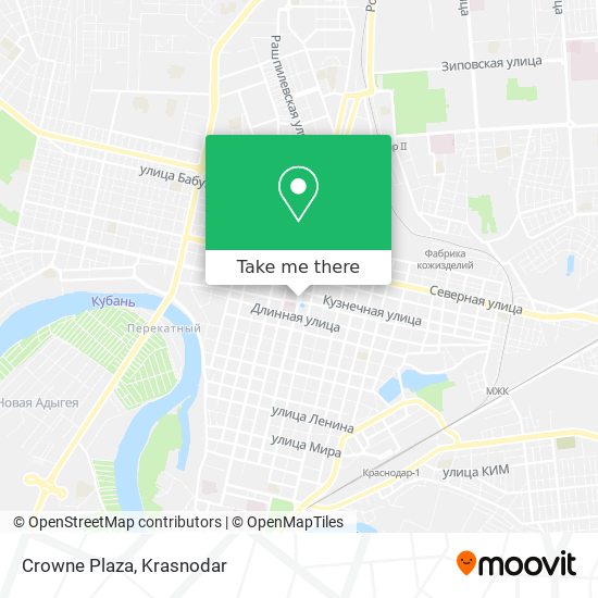 Crowne Plaza map