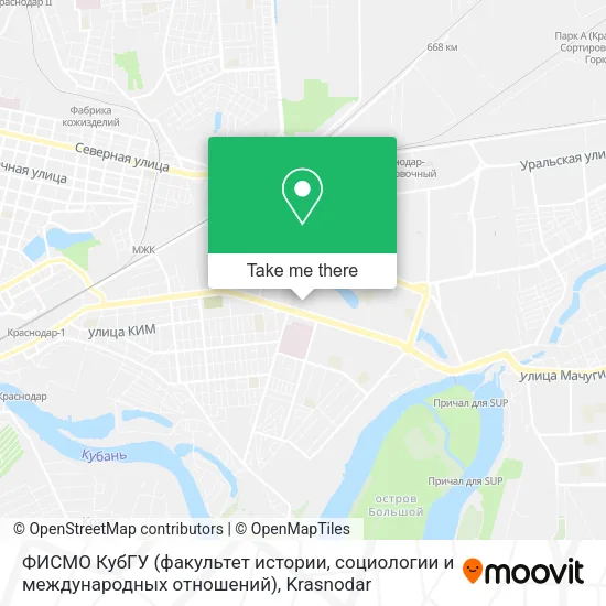 ФИСМО КубГУ (факультет истории, социологии и международных отношений) map
