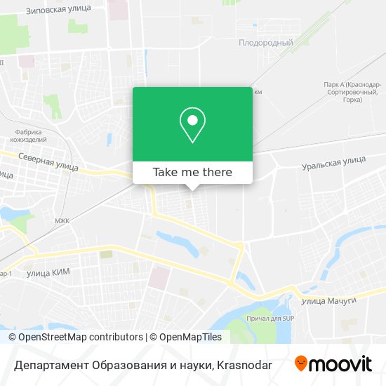 Департамент Образования и науки map