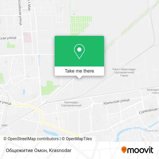 Общежитие Омон map