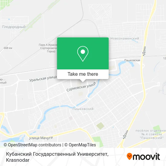 Кубанский Государственный Университет map