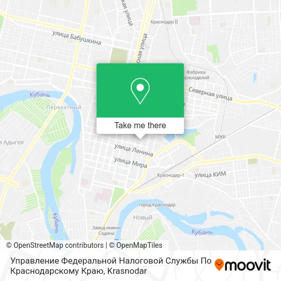 Управление Федеральной Налоговой Службы По Краснодарскому Краю map