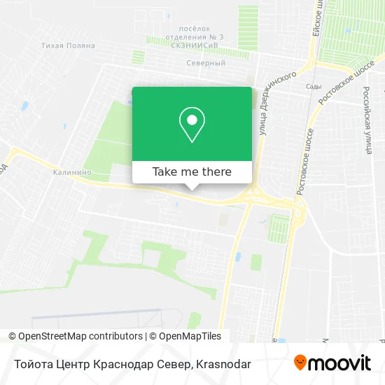 Тойота Центр Краснодар Север map
