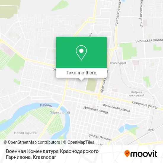 Военная Комендатура Краснодарского Гарнизона map