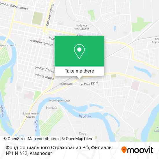 Фонд Социального Страхования Рф, Филиалы №1 И №2 map