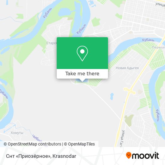 Снт «Приозёрное» map