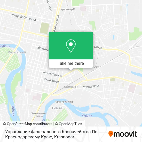 Управление Федерального Казначейства По Краснодарскому Краю map