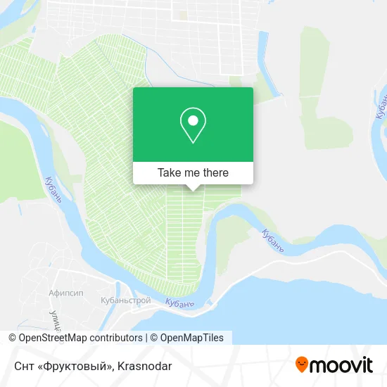 Снт «Фруктовый» map