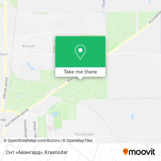 Снт «Авангард» map