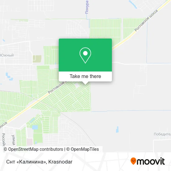 Снт «Калинина» map