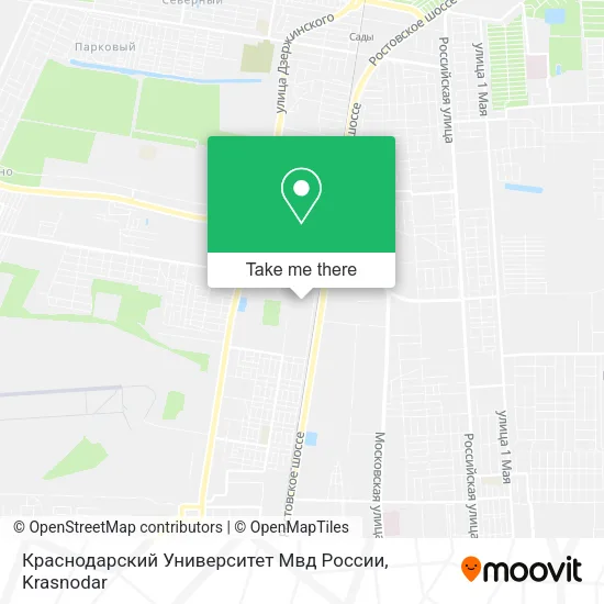 Краснодарский Университет Мвд России map