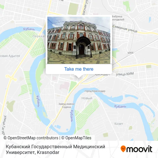 Кубанский Государственный Медицинский Университет map