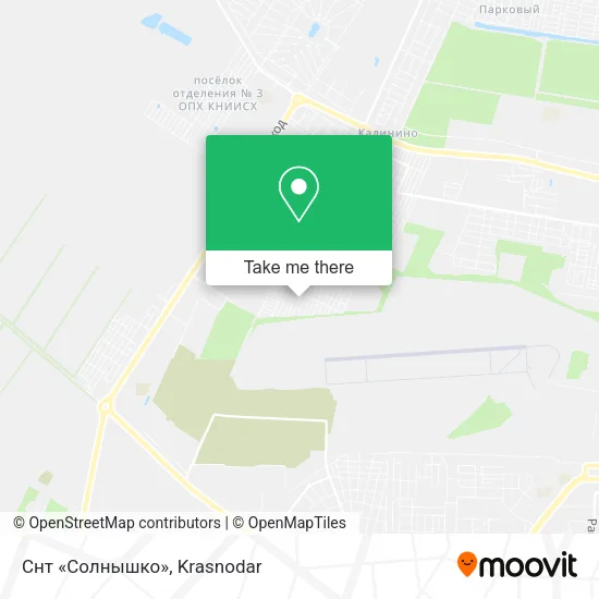 Снт «Солнышко» map