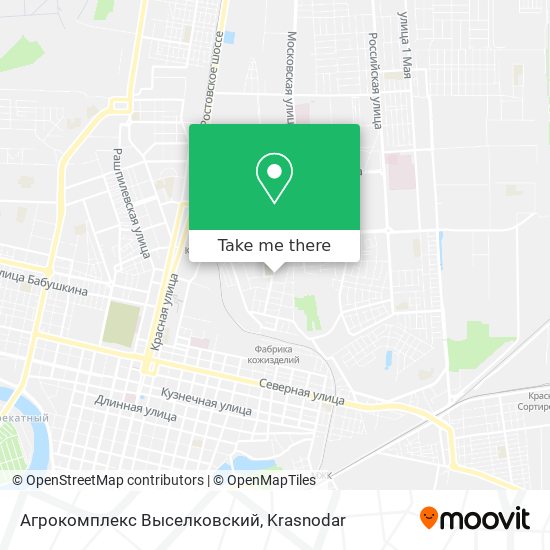 Агрокомплекс Выселковский map