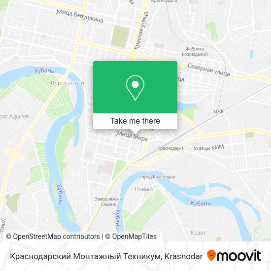 Краснодарский Монтажный Техникум map
