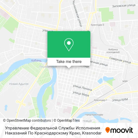 Управление Федеральной Службы Исполнения Наказаний По Краснодарскому Краю map