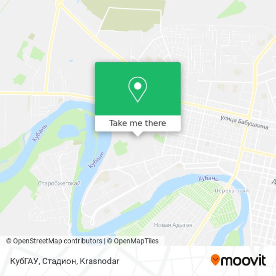 КубГАУ, Стадион map