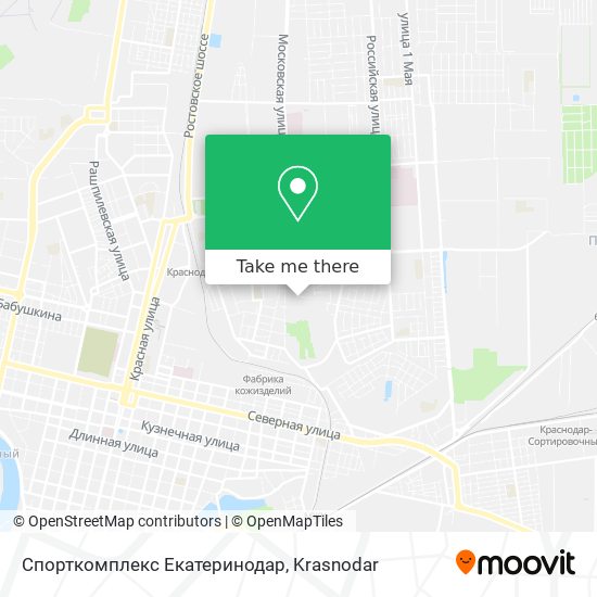 Спорткомплекс Екатеринодар map