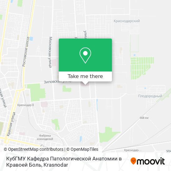 КубГМУ Кафедра Патологической Анатомии в Кравоей Боль map