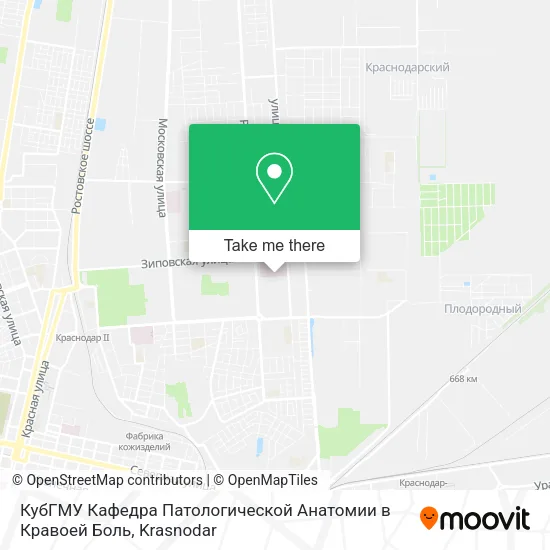 КубГМУ Кафедра Патологической Анатомии в Кравоей Боль map