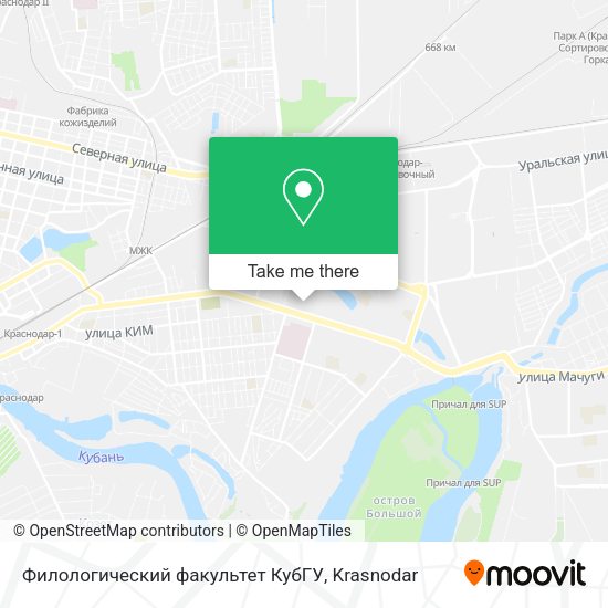 Филологический факультет КубГУ map