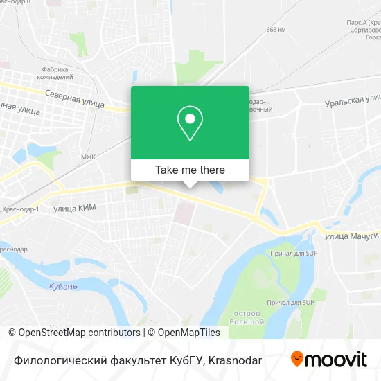 Филологический факультет КубГУ map