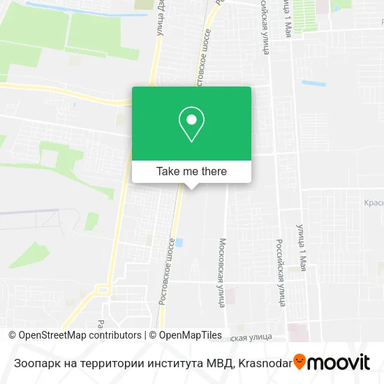 Зоопарк на территории института МВД map