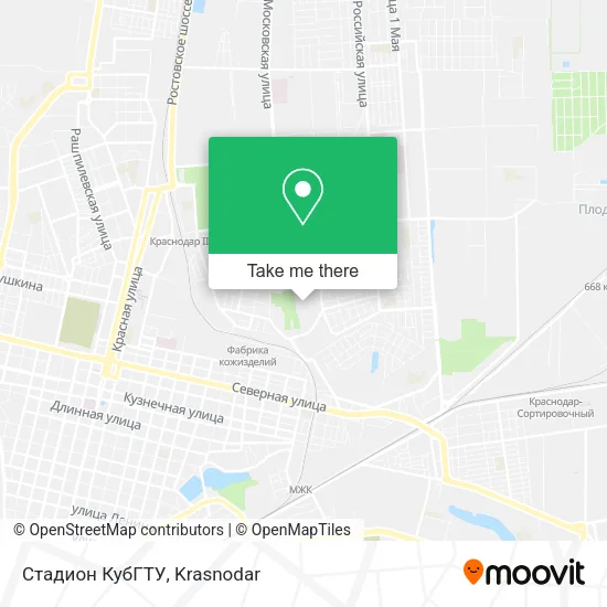 Стадион КубГТУ map