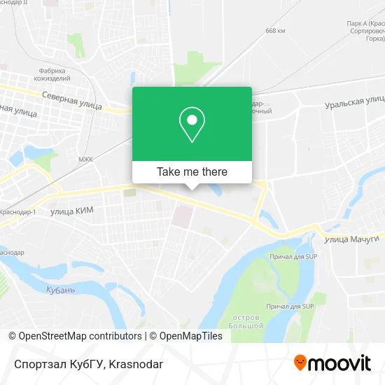 Спортзал КубГУ map
